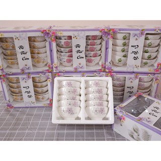 Bộ 10 bát cơm sứ Các Mẫu dùng được lò vi sóng,máy rửa bát,làm quà tặng - Ảnh 2