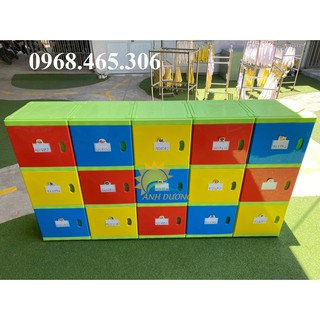 Tủ nhựa đựng đồ dùng mầm non