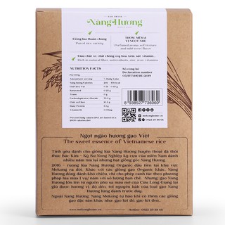 COMBO 2kg - Gạo Hữu Cơ Trắng Nàng Hương - Nàng MEKONG - 100 Organic - MEKONG HOME - Ảnh 2