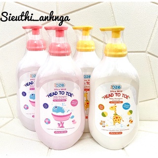 Sữa Tắm Gội Toàn Thân Cho Bé Oze Thái Lan 550ml