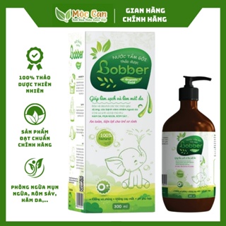 Nước tắm gội thảo dược cho be  Bobber ngừa mụn ngứa, rôm sảy, hăm da hộp 300ml