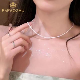 PAPAOZHU Vòng Cổ Choker Kim Sa Lấp Lánh Thời Trang Cho Nữ