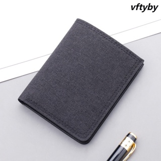 Ví Canvas Ngắn Đựng Tiền Xu Và Thẻ Có Khóa Kéo Cho Nam Giới