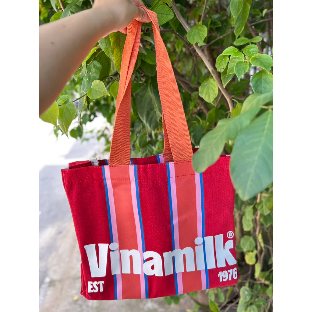 Túi vải quà tặng Vinamilk - Combo 2 túi vải tote canvas Vinamilk - Ảnh 3