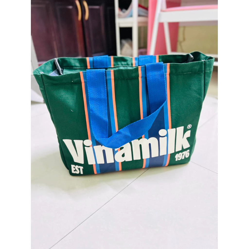 Túi vải quà tặng Vinamilk - Combo 2 túi vải tote canvas Vinamilk - Ảnh 2