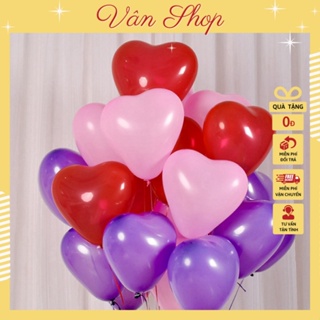 Set 50 Bóng Caosu Hình Trái Tim 10inch Trang Trí Phòng Cưới,Sinh Nhật