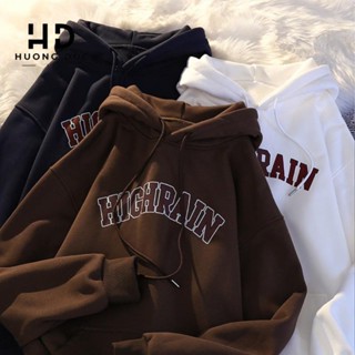 Áo Nỉ Hoodie Nam Nữ Form Rộng Chất Nỉ Lót Bông Dày Dặn HIGHRAIN