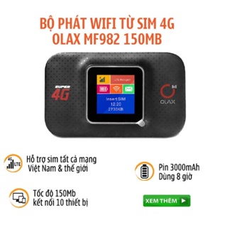 Phát Wifi Từ Sim 4G MF982, 603V LCD