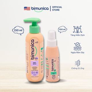 Xịt Chống Hăm Tã & Sữa Tắm Cao Cấp BIMUNICA Cho Bé Từ Sơ Sinh Từ 0 Tháng Tuổi