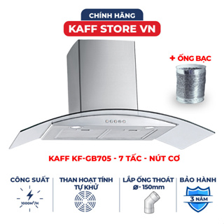 Máy hút mùi kính cong bếp 7 tấc KAFF KF-GB705 -  -  - Máy hút khói