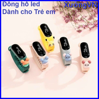 Đồng hồ Led điện tử dây silicon hoạt hình vui nhộn dành cho bé