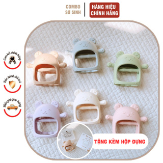 Gặm nướu cầm tay Bar Rot cho bé, tặng kèm hộp đựng  Hàng cao cấp chính hãng Bar Rot