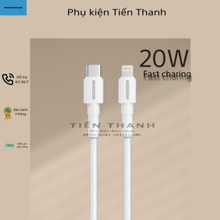 Dây cáp sạc nhanh 20W - chính hãng Microcom, chiều dài 1m -2m