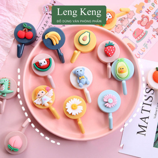 Móc treo đồ dán tường văn phòng phẩm Leng Keng họa tiết hoạt hình dễ thương M26