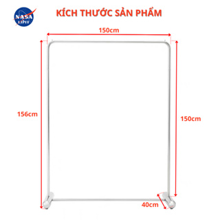 Sào, kệ treo đồ quần áo livestream inox, giá treo quần áo chụp ảnh inox siêu bền bỉ, dây phơi quần áo inox