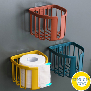 Giỏ đựng giấy vệ sinh dán tường tiện ích Việt Nhật đa năng bằng nhựa tiện dụng