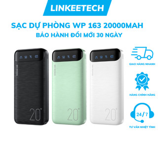 Pin Sạc Dự Phòng 20000mAh 2 Output USB 2 Input Micro Type-C - Hô  Trơ  Sa c Nhanh Linkeetech