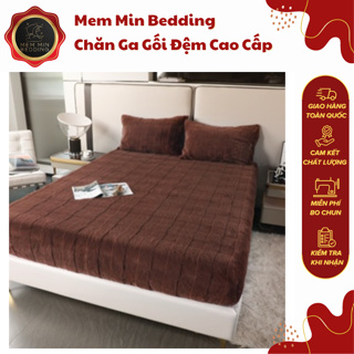 Ga gối nỉ lông chồn cao cấp siêu mềm mượt từng sợi lông nhung bám siêu chắc ko lo rơi lông bết dính MemMinBedding
