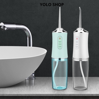 Máy tăm nước vệ sinh răng miệng Oral Irrigator bản rút gọn quốc tế chuẩn nha sĩ khuyên dùng, 4 đầu tăm yoloshop.1