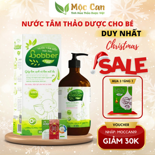 Nước Tắm Thảo Dược Cho Bé Bobber Organic Gold Giúp Giảm Mẩn Ngứa Và Rôm Sảy, Hỗ Trợ Làm Sạch, Mát Da Bé - Chai 300ml