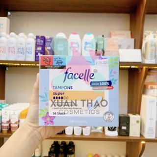 Băng vệ sinh dạng nút FACELLE Tampon Super 4G Hộp 56 cái nhập khẩu Đức
