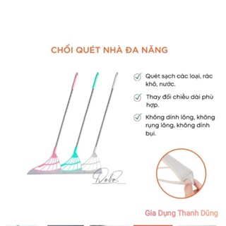 Chổi Quét Sàn Thông Minh Kèm Gạt Nuớc Silicon