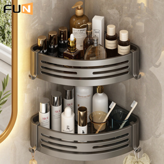 Kệ Đựng Đồ Dùng Nhà Tắm Gắn Góc Tường Không Cần Khoan Lỗ Bằng Nhôm Nâng Cao Họa Tiết Tam Giác
