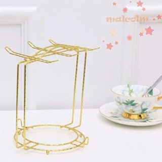 Giá Đỡ Trưng Bày Cốc Thủy Tinh Bằng Sắt Màu Bạc Có Móc Treo Tiết Kiệm Nước Hiện Đại