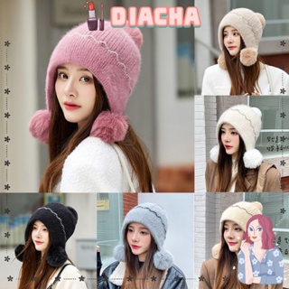 Mũ Beanie Dệt Kim Polyester Dày Dặn Giữ Ấm Mùa Đông Thời Trang