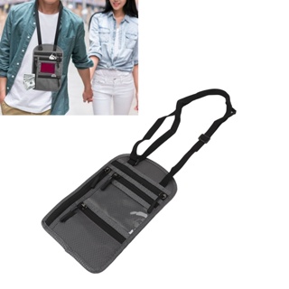 Ví Đeo Cổ Bằng Nylon Nhiều Lớp Chống Trộm Chống Nước Cho Nam & Nữ
