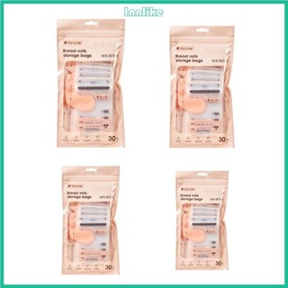 INN Portable Breast Milk Storage Bags Baby Travel Bag Multi-Purpose Pouches Storage Bags for Toddler Cereal Food 30PCS