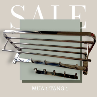 Kệ nhà tắm,giàn vắt khăn inox 304 cao cấp, chân đế dày dặn,chống rỉ sét,chịu lực tốt,độ bền