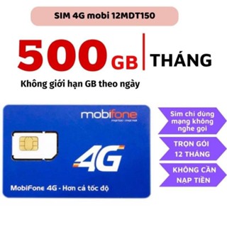 Sim 4G Mobifone Tháng Có 500GB Tốc Độ Cao