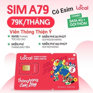SIM 4G LOCAL MOBIFONE A79 - A69 - A68- A89  Tỷ GB DATA KHÔNG GIỚI HẠN