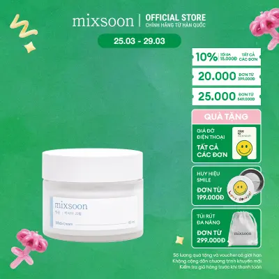 Kem dưỡng men Bifida làm sáng, cấp ẩm, cân bằng pH, Mixsoon Bifida Cream 60ml