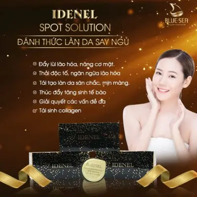 Vi Kim Vàng Gold & Caviar 30% IDENEL  Spot Solution vi kim Raphitox và Retinol giải pháp vi kim tại nhà đẩy lùi lão hóa