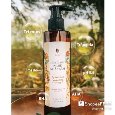 Sữa rửa mặt nghệ - nhân sâm 200ml