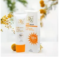 Kem chống nắng Hàn Quốc 5AC SUN BLOCK SPF 50+ PA+++ makup nâng tone dưỡng da mặt 60ml