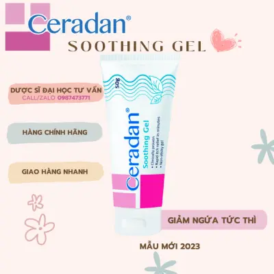 Kem làm dịu da, giảm kích ứng, ngứa Ceradan Soothing Gel ceradan ceramide