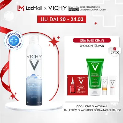 Xịt khoáng dưỡng da Vichy Mineralizing Thermal Water 300ml giúp cấp ẩm và bảo vệ da
