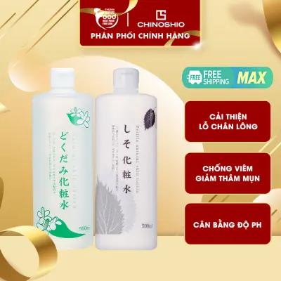 Nước Hoa Hồng Chiết Xuất Diếp Cá, Tía Tô Chinoshio Natural Skin Lotion 500ml