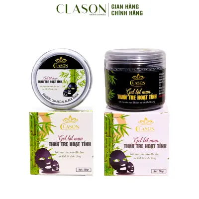 Combo 2 gel lột mụn than tre hoạt tính CLASON giúp lột mụn đầu đen mũi, hút mụn cám toàn mặt, làm sạch bụi bẩn, thanh lọc da