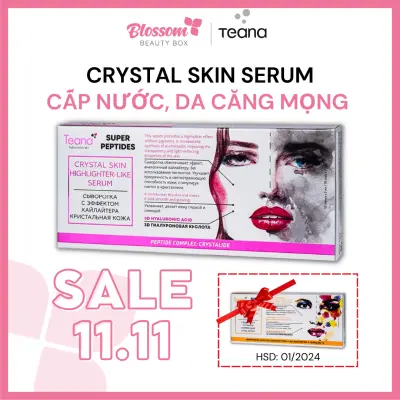 HSD 10/25 - Serum cấp nước dưỡng ẩm căng bóng da TEANA CRYSTAL SKIN SUPER PEPTIDES