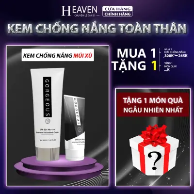 Kem chống nắng nâng tone Múi Xù GORGEOUS, kem dưỡng ẩm bảo vệ làn da giúp da trắng sáng SPF 50+ 100gr