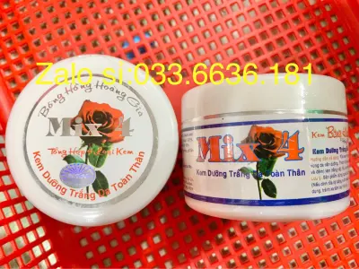 chuẩn hàng loại 1 kem MIX 4 bông hồng hoàng da trắng da toàn thân hủ 60g