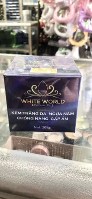 KEM WHITE WORLD TRẮNG DA NGỪA NÁM CHỐNG NẮNG CẤP ẨM 20GR BAN ĐÊM NIGHT CREAM WW-10