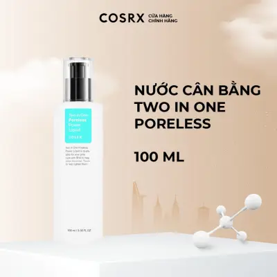 Nước cân bằng se khít lỗ chân lông và làm dịu da COSRX Two in One Poreless Power Liquid 100ml