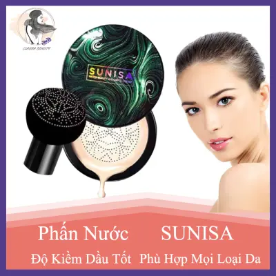 Phấn Nước Sunisa Kem Nền Sử Dụng Như Kem Che Khuyết Điểm Da Căng Mịn Trắng Sáng Kiềm Dầu Che Phủ Sẹo Lông Vết Thâm Chống Nước Cực Cao Không Dính Cho Cảm Giác da Mượt Mịn Tặng Kèm Cọ Tán OPEN SHOP