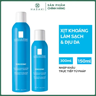 Xịt Khoáng La Roche-Posay Làm Sạch Và Dịu Da Cho Da Dầu Mụn Serozinc Zinc Sulfate Solution Cleansing, Soothing Hasaki Sản Phẩm Chính Hãng