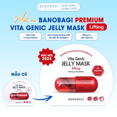 BANOBAGI Mặt Nạ PREMIUM Dưỡng Da Vita Genic Jelly Mask Lifting Giúp Nâng Cơ , Săn Chắc , Mềm Mịn Da 30ML